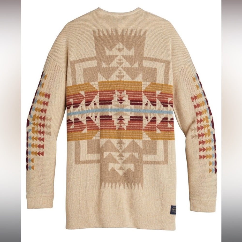 Pendleton Ladies Graphic Open Front Cardigan Larg… - image 3
